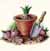 garden pots painting