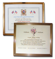 anniversary certificate