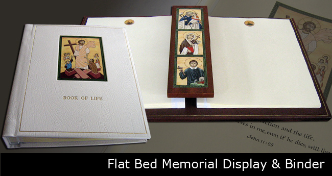 Loose leaf flat bed display slide